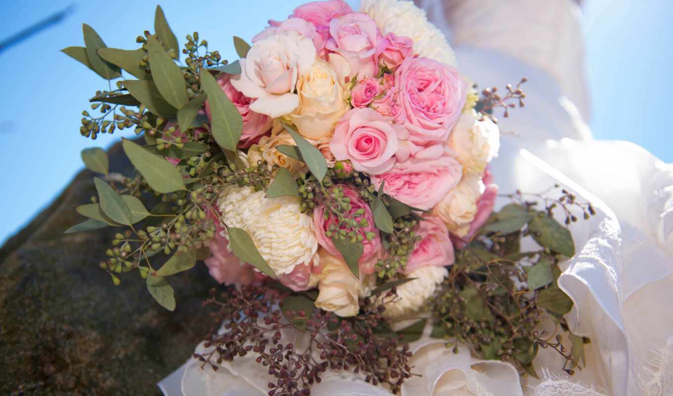 цветы, букет, свадебный, тюльпан, permission, wed