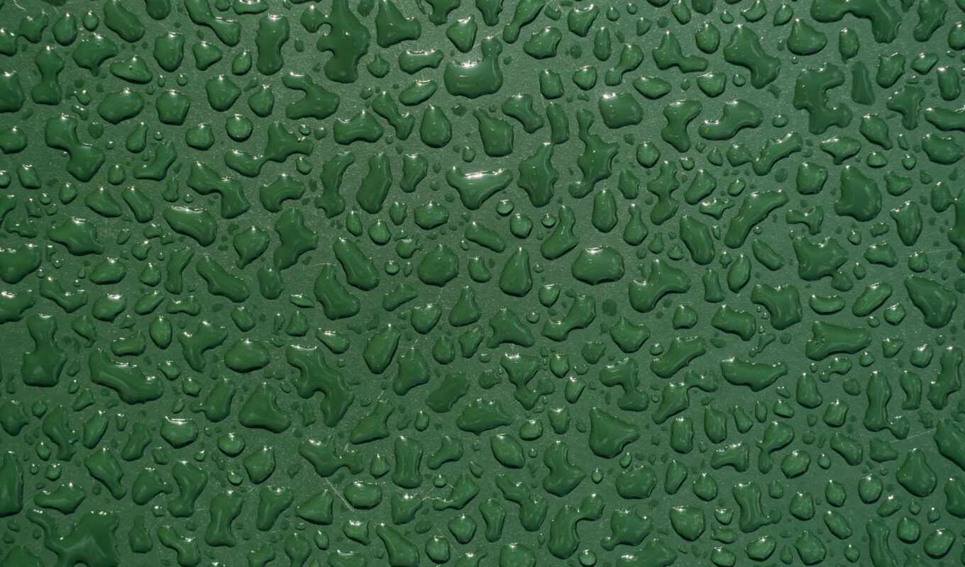 drop, зелёный, water