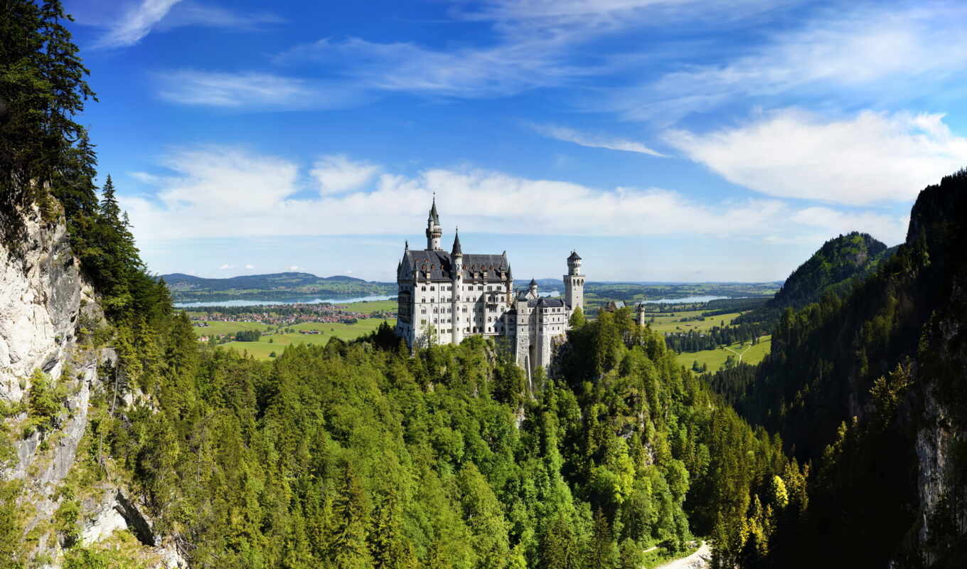 castle, neuschwanstein, neuschwanstein, the Germans