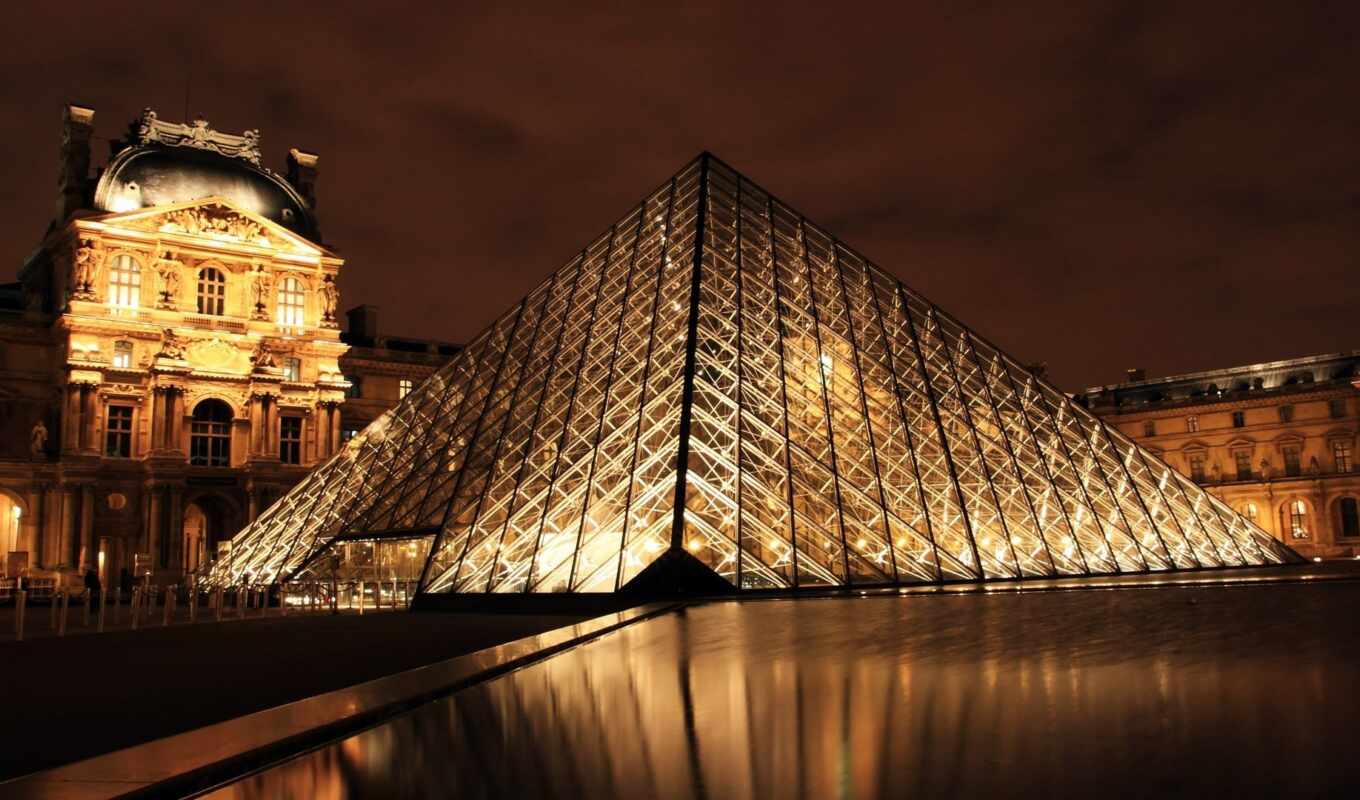 Louvre, pyramid, funart