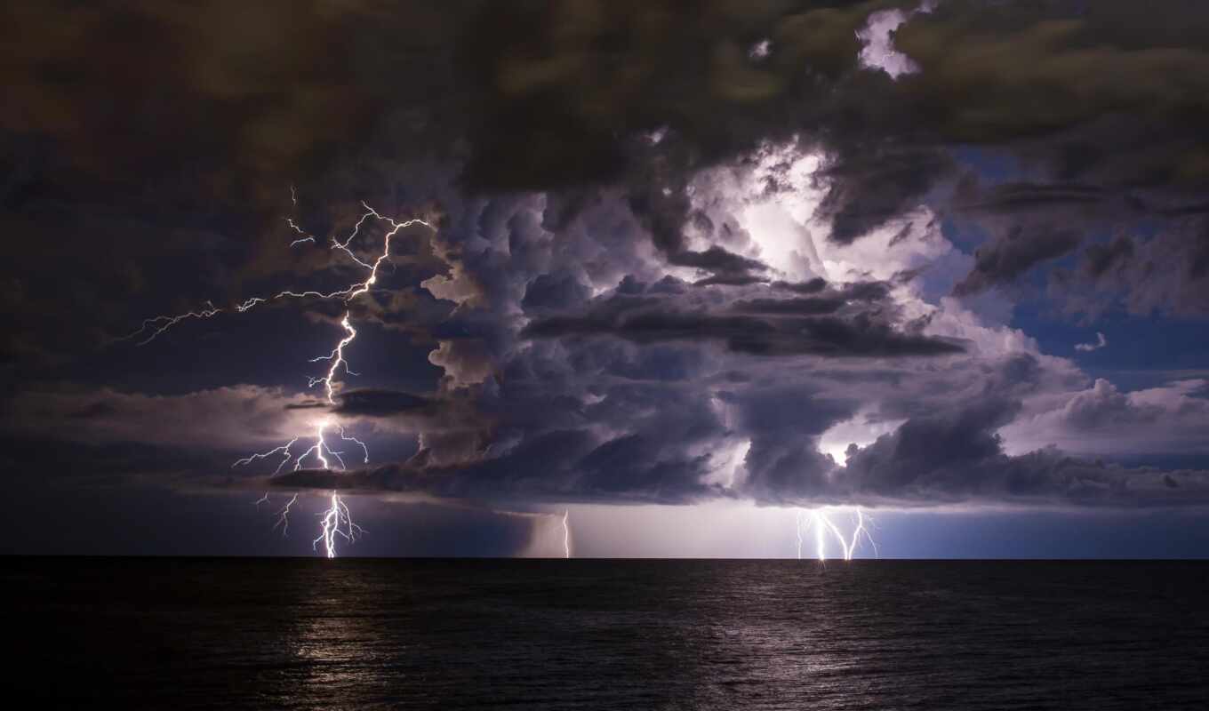 sky, photo, background, the storm, rain, weather, show, cloud, lightning