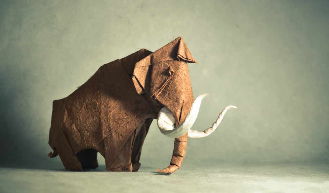 green, animal, artwork, paper, origami, a mammal, mam