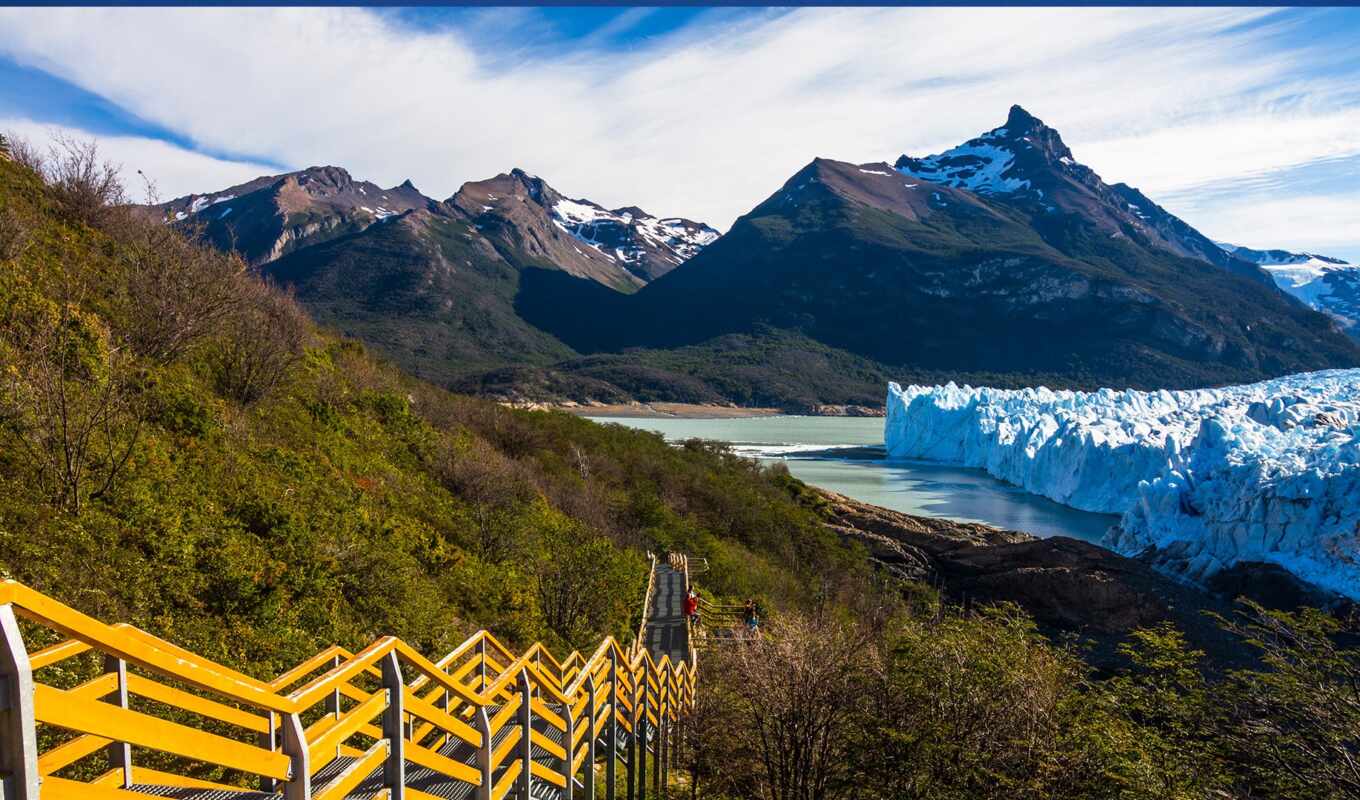 взгляд, лед, снег, аргентина, park, glacier, national, perito, moreno, glaciare