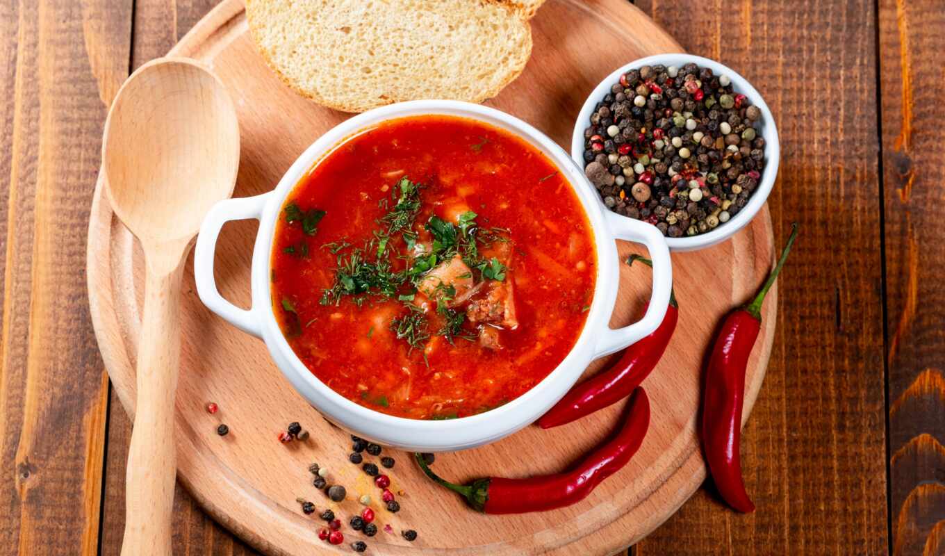 picture, soup, chile, bread, pepper, drawing, ukrainian, recipe, borg