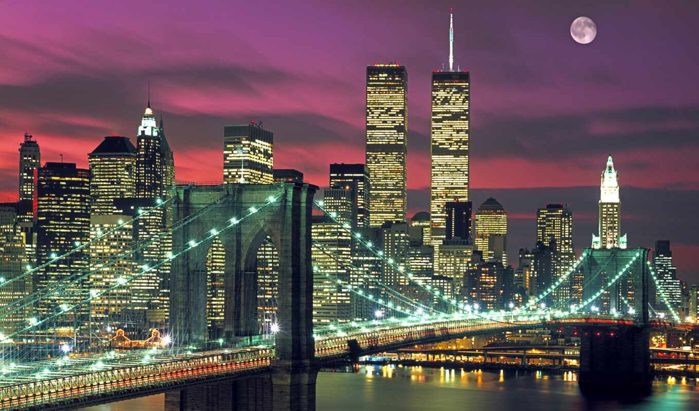 new, city, tower, twin, york