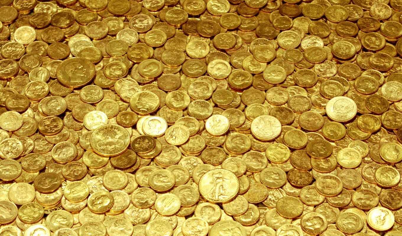 online, see, gold, to be removed, yellow, money, coins, coins, gold