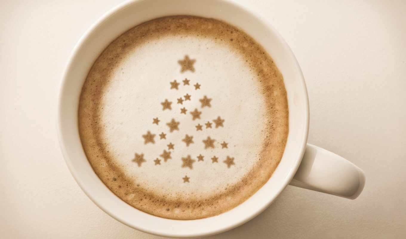 art, coffee, picture, christmas, genus, cup, art, latte, kapuchina, latt