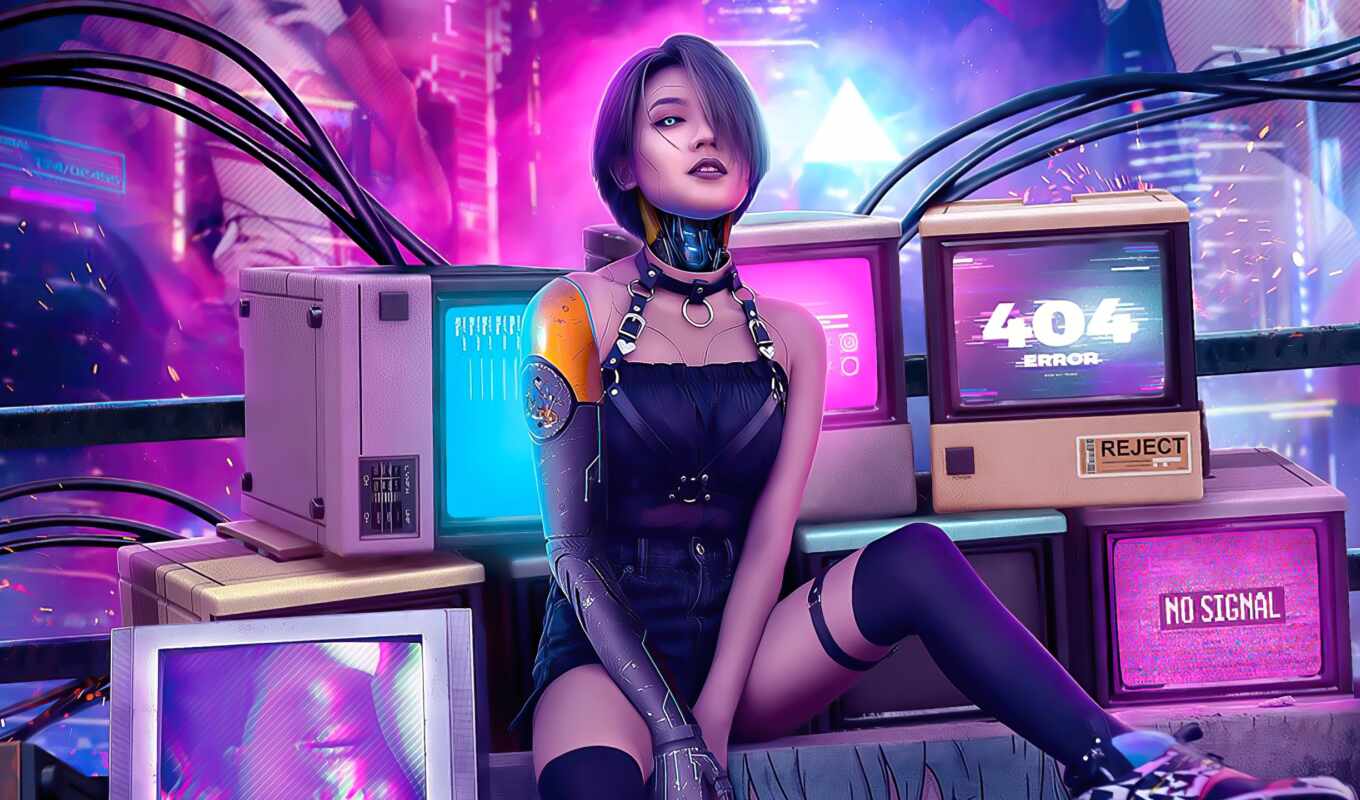 sexy, cyberpunk