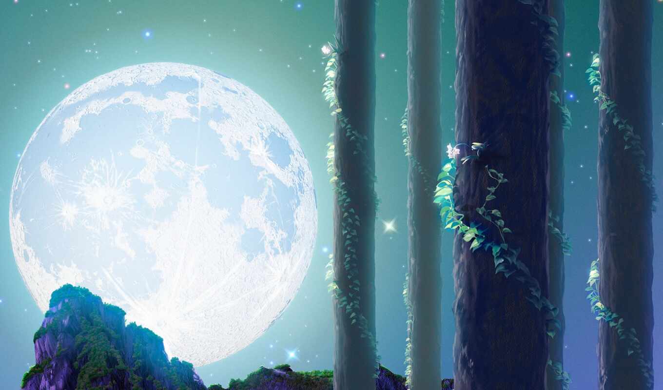 луна