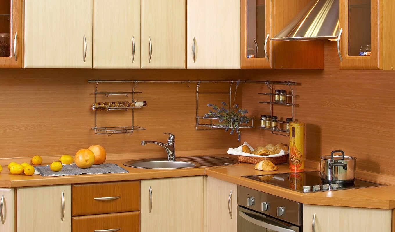 is, modern, only, wooden, kitchen, preparations, kitchen, стилистически, гарнитур, идею, поддерживающий