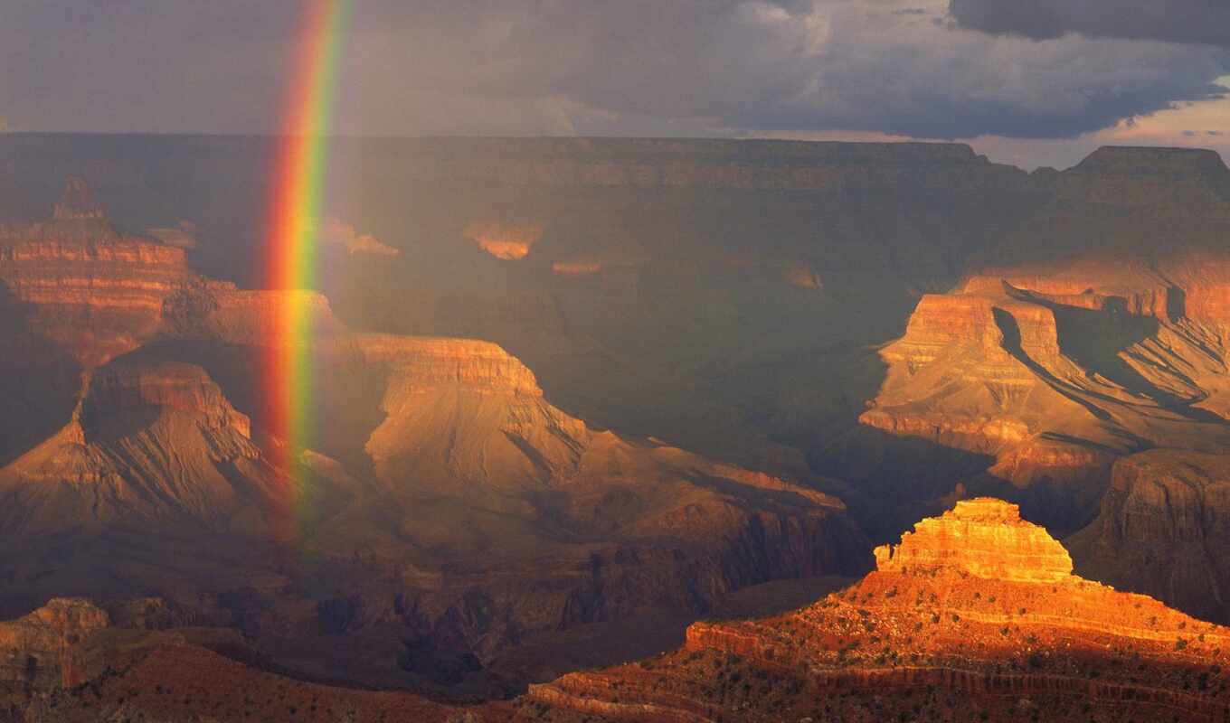 природа, картинка, радуга, grand, park, каньон