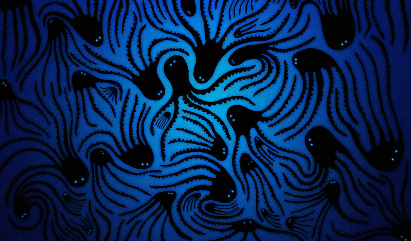 осьминог, drawing