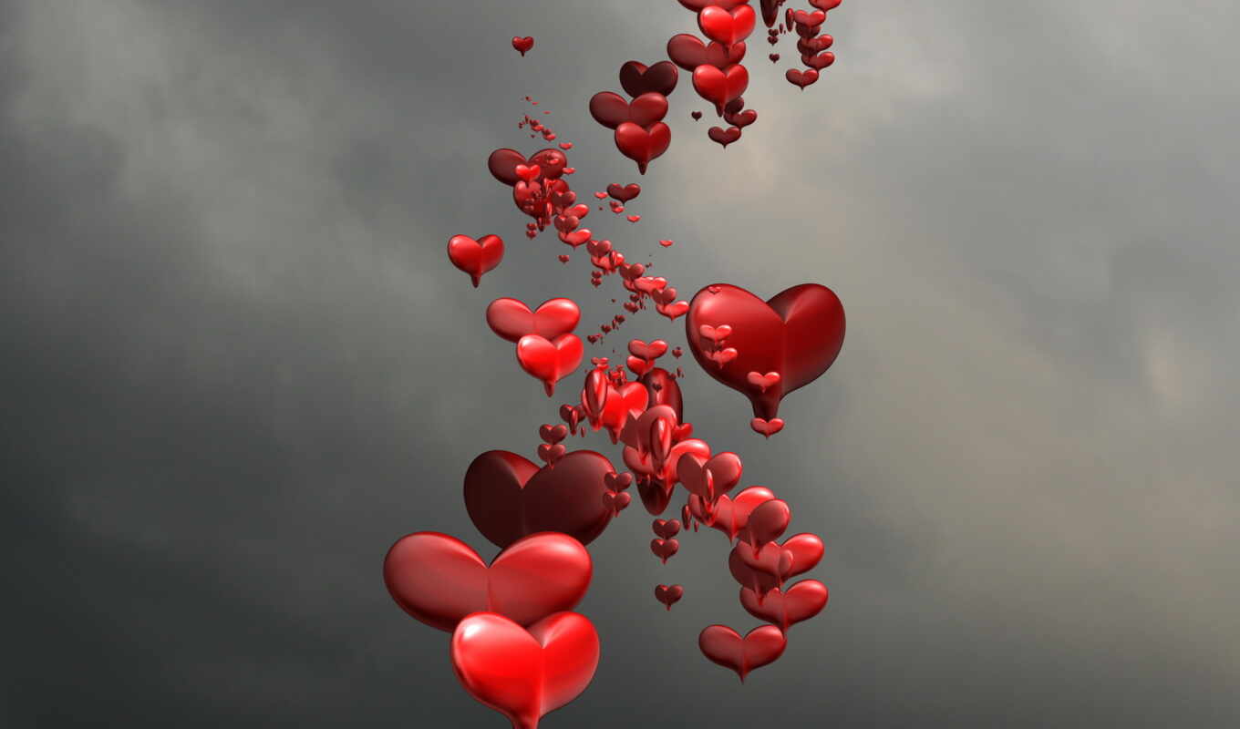 sky, love, graphics, heart, day, valentine, holy, photo wallpapers