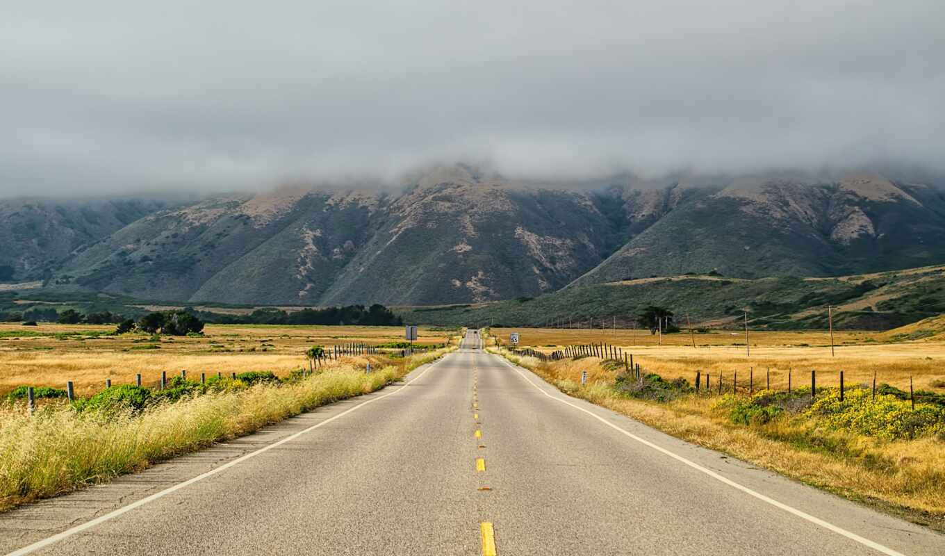 beautiful, road, landscape, USA, roads, free, long, ahead, winter, everything, mountains