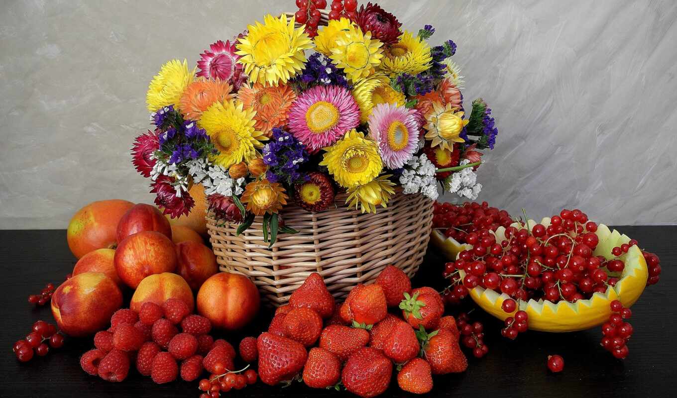 red, плод, cvety, ягода, смородина, мэлон, натюрморт
