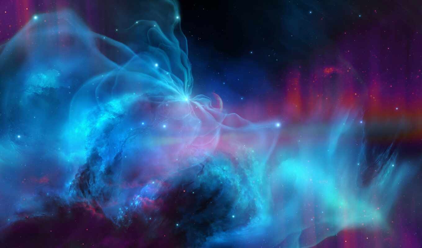 blue, space, nebula