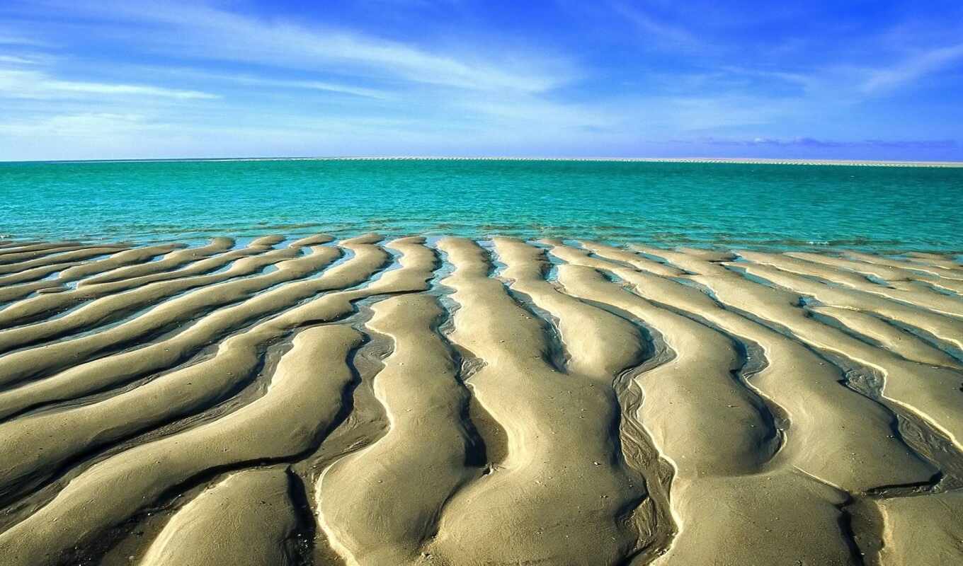 sand, beautiful, ripples