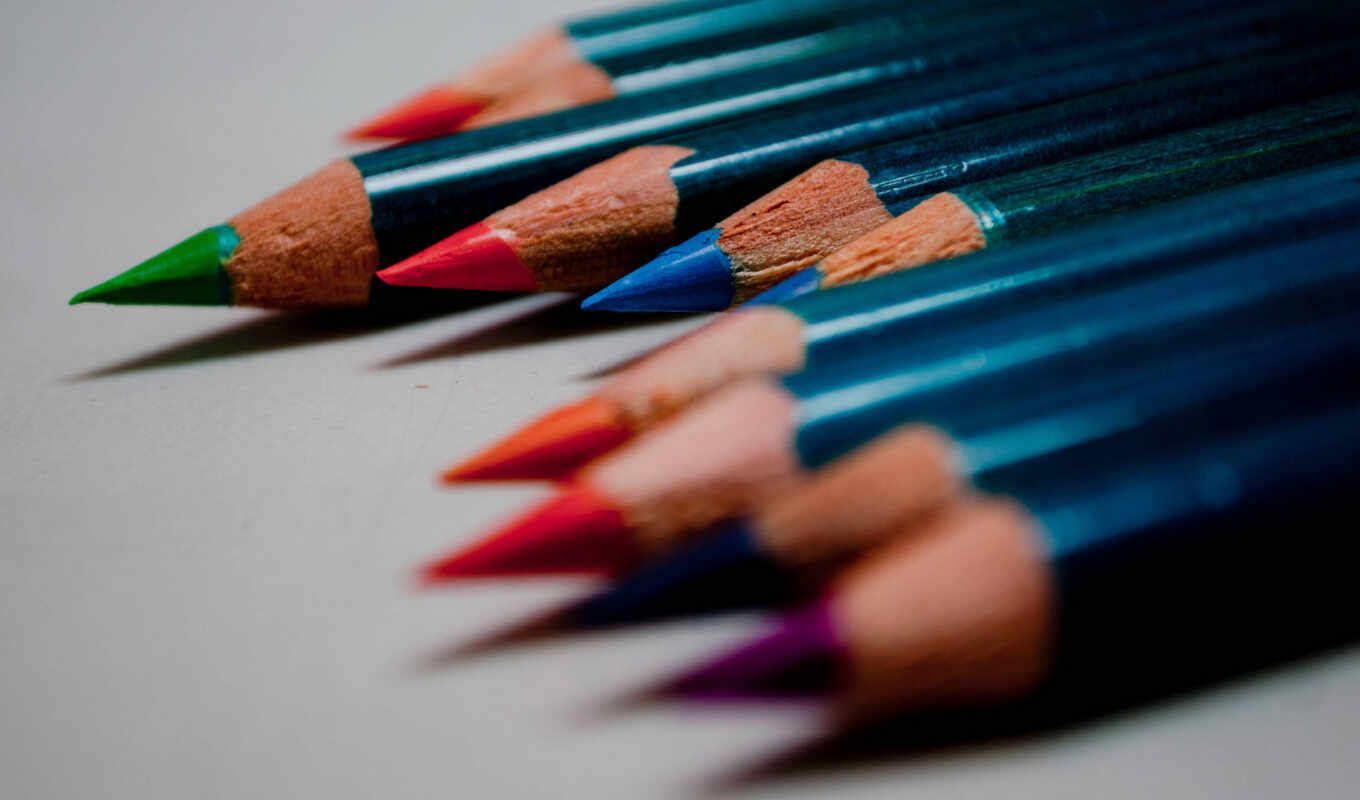 iphone, pencils, macro, color, colored, colored, pencils, pencil