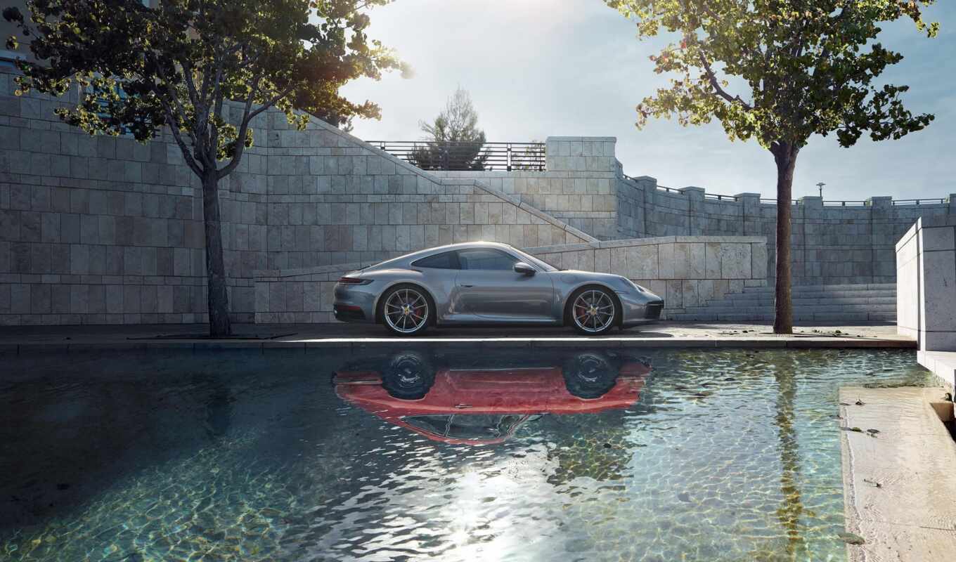 style, water, car, turbo, Porsche, reflection, generation, race, sporty