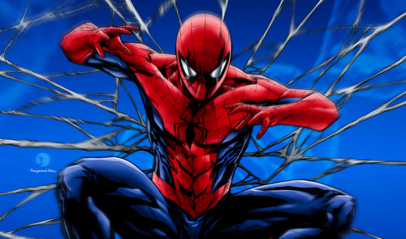 man, art, spider, marvel, artwork, minimal, comic book, spiderman, deadpool