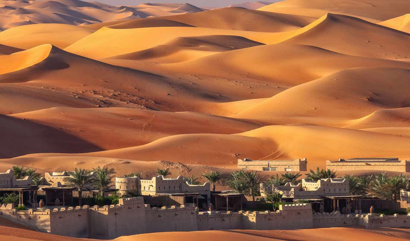 house, город, палуба, песок, see, пустыня, дворец, town, оазис, dune