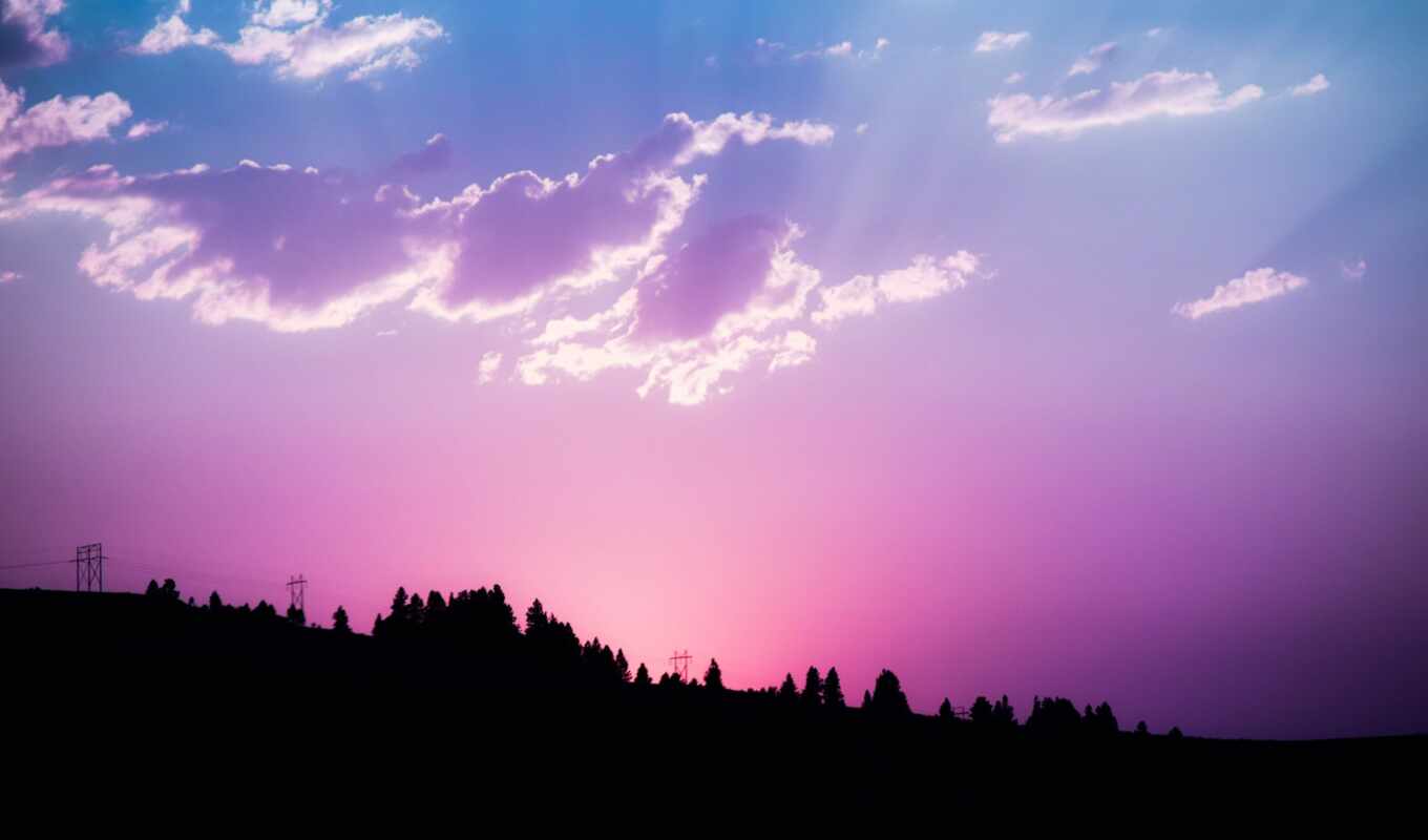 sky, sunset, pink