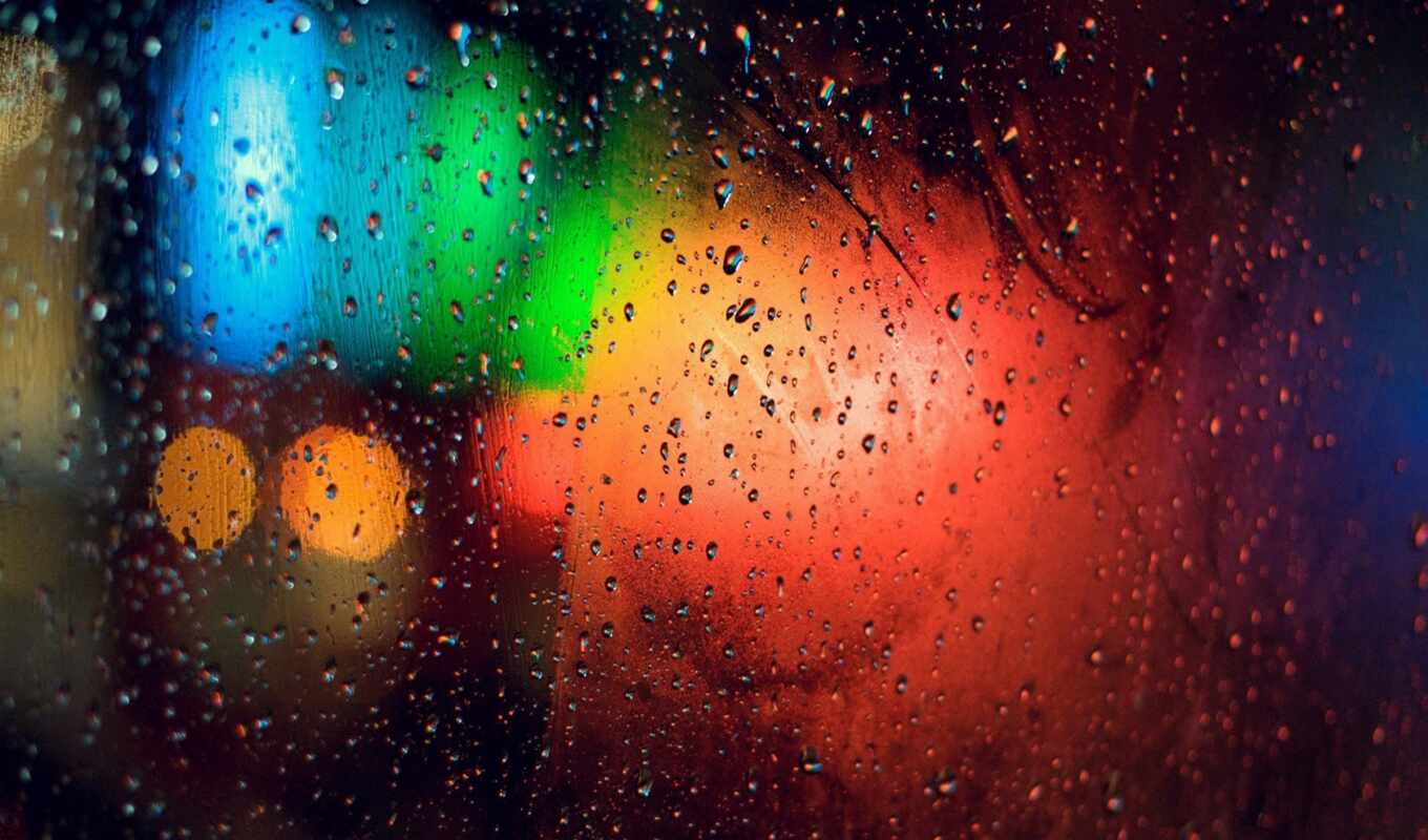 desktop, glass, free, rain, window, ultra