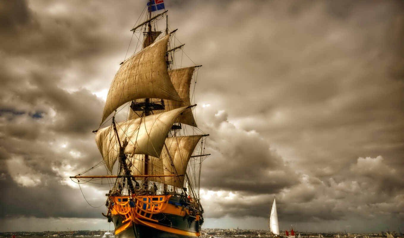 ship, sailboat