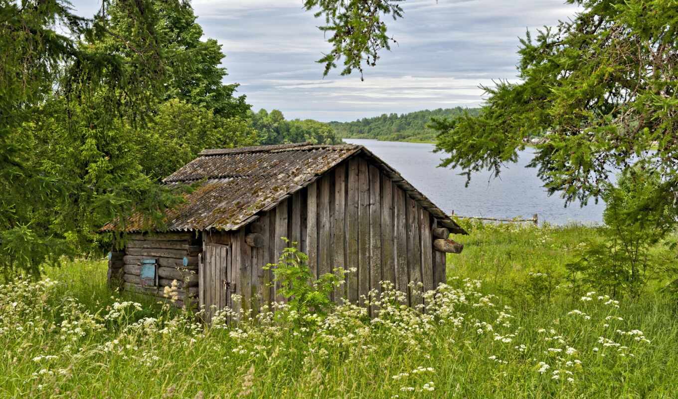 house, home, closely, river, wooden, cabin, cottage, ideas