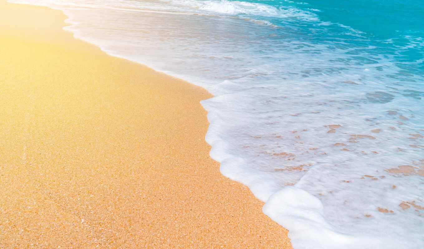 природа, free, пляж, море, песок, волна, пенка