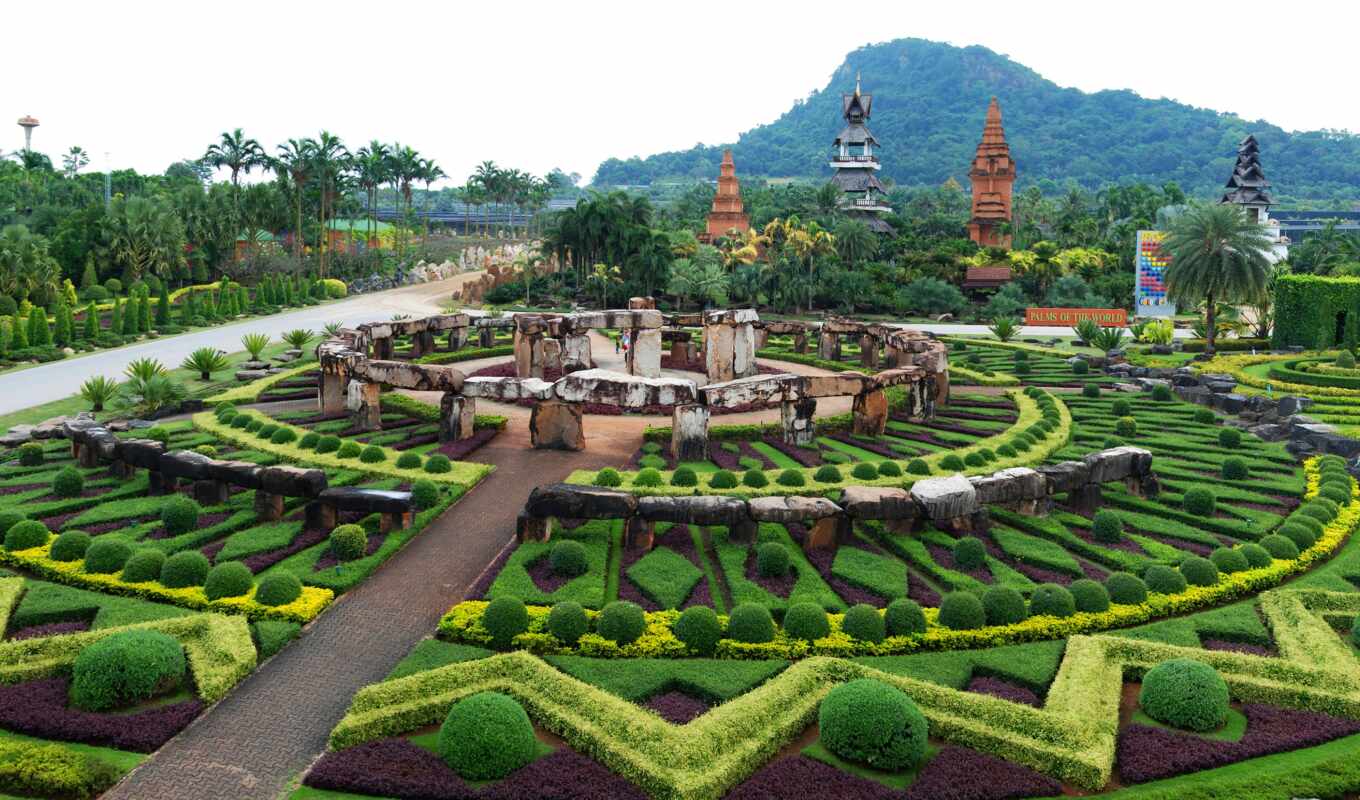 фото, garden, таиланд, tropical, pattaya, botanical, royalty, thai, nong, nooch