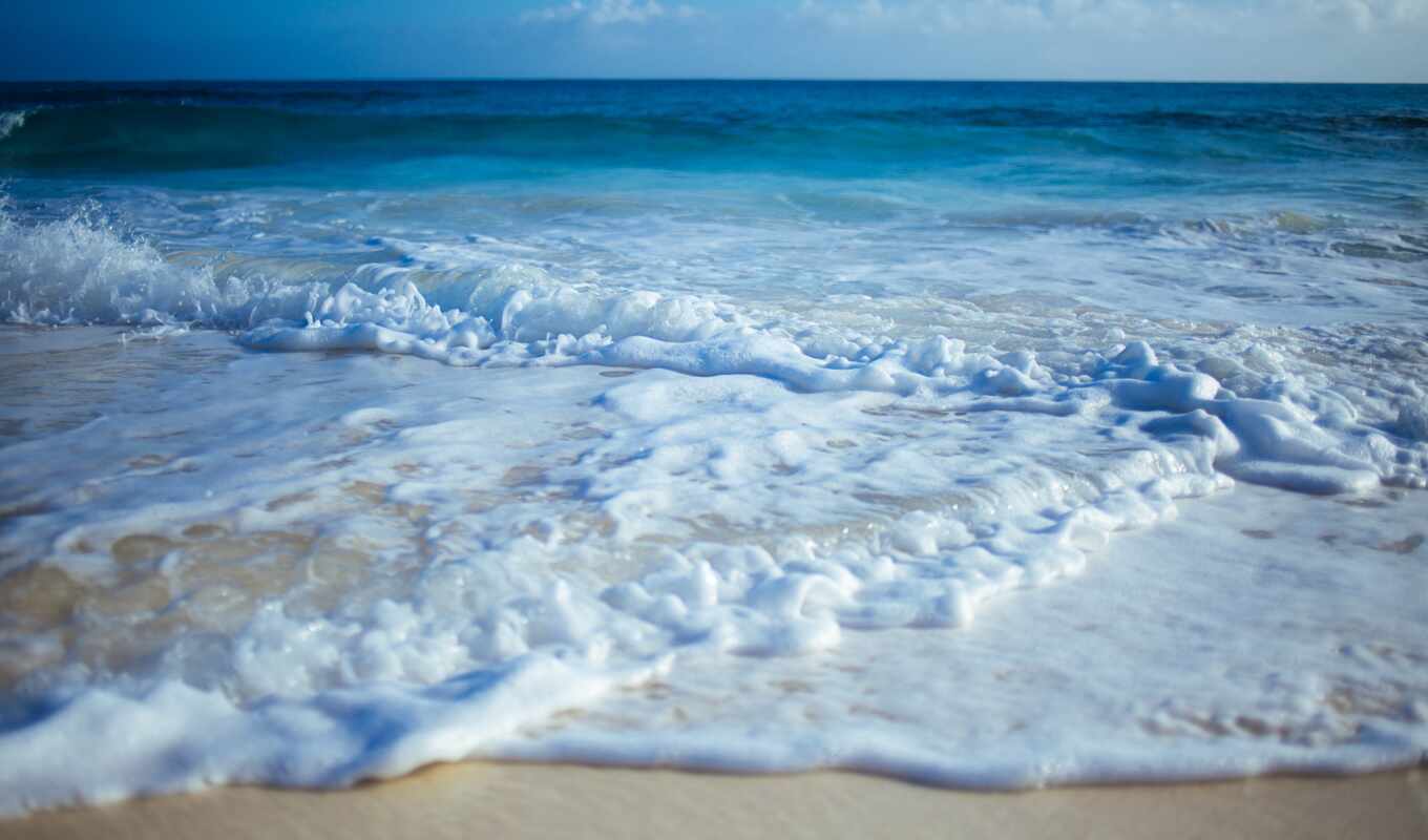 песок, волна, побережье