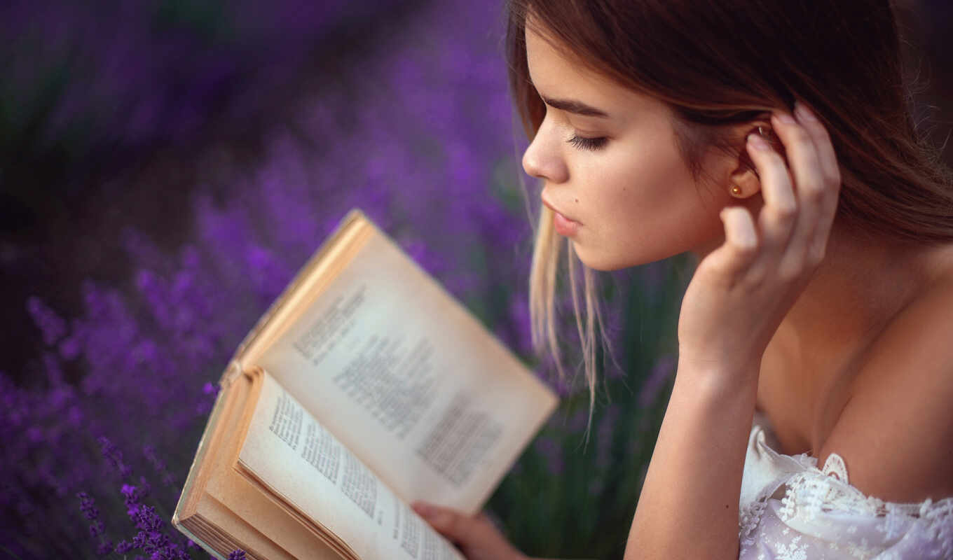 рука, девушка, книга, глаза, смотреть, настроение, lavender, event