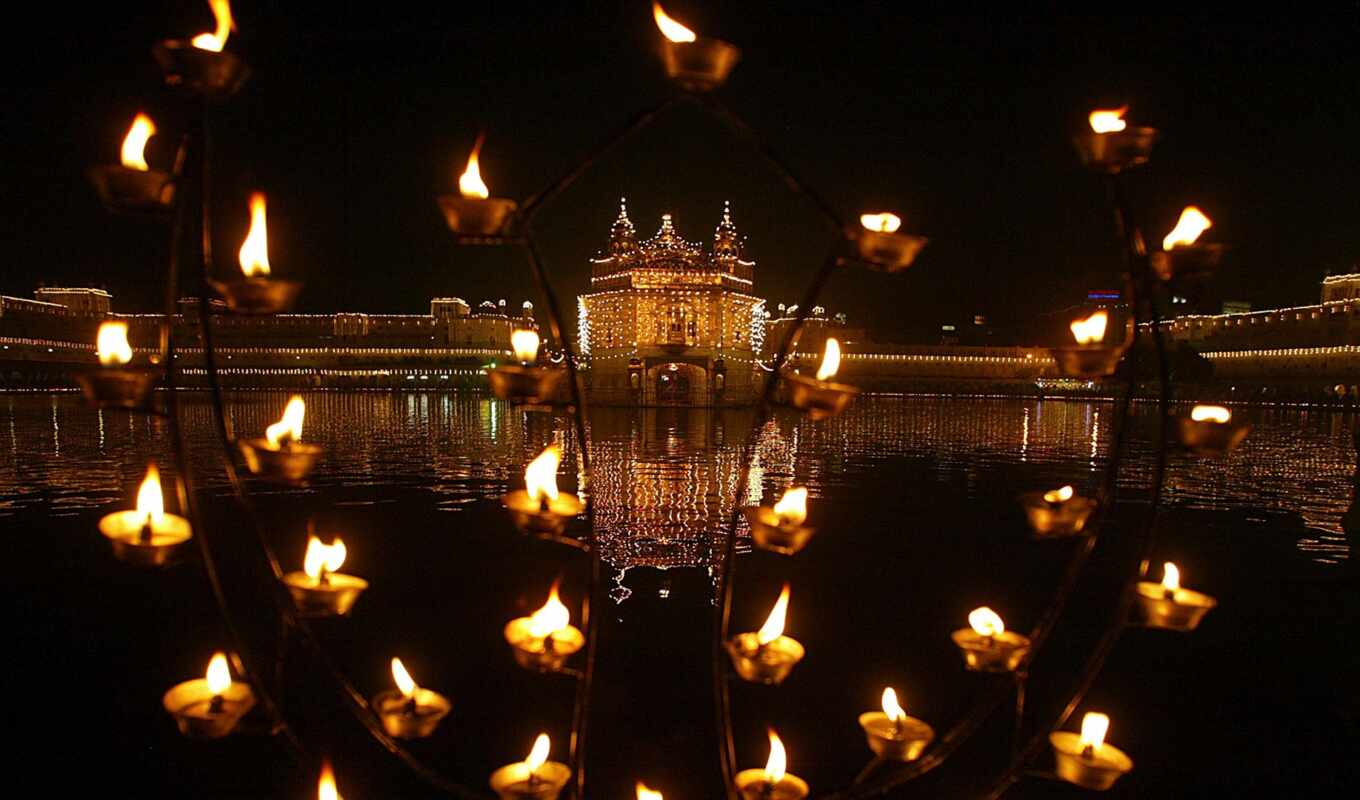 фото, храм, золотистый, festival, guru, illuminate, sikh