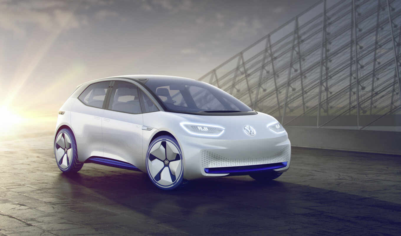 for the first time, car, concept, for Volkswagen, motor, vw, electric, id