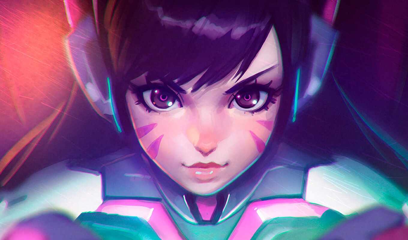 art, mobile, girl, game, background, anime, artwork, personality, dual, song, overwatch