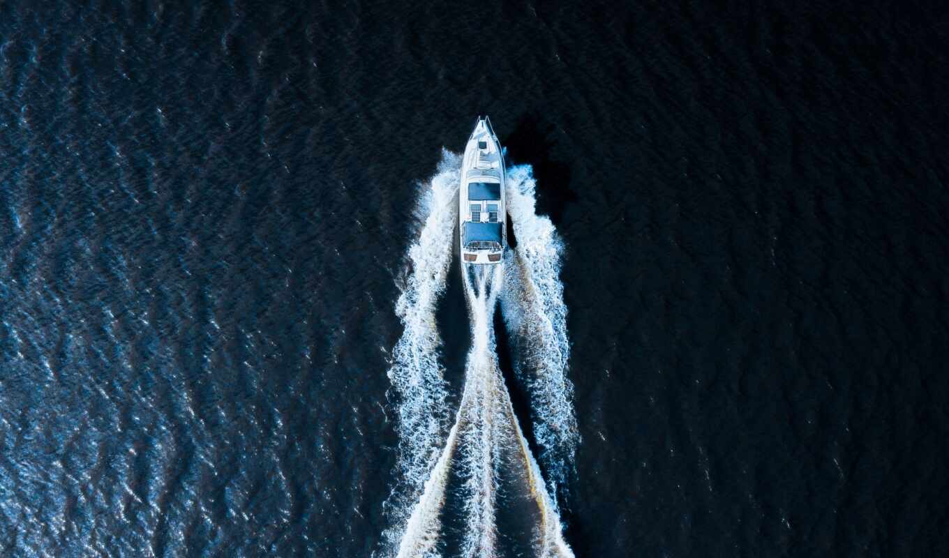 blue, view, water, and, image, dark, motor, a boat, aerial, adobe, durchtensuch