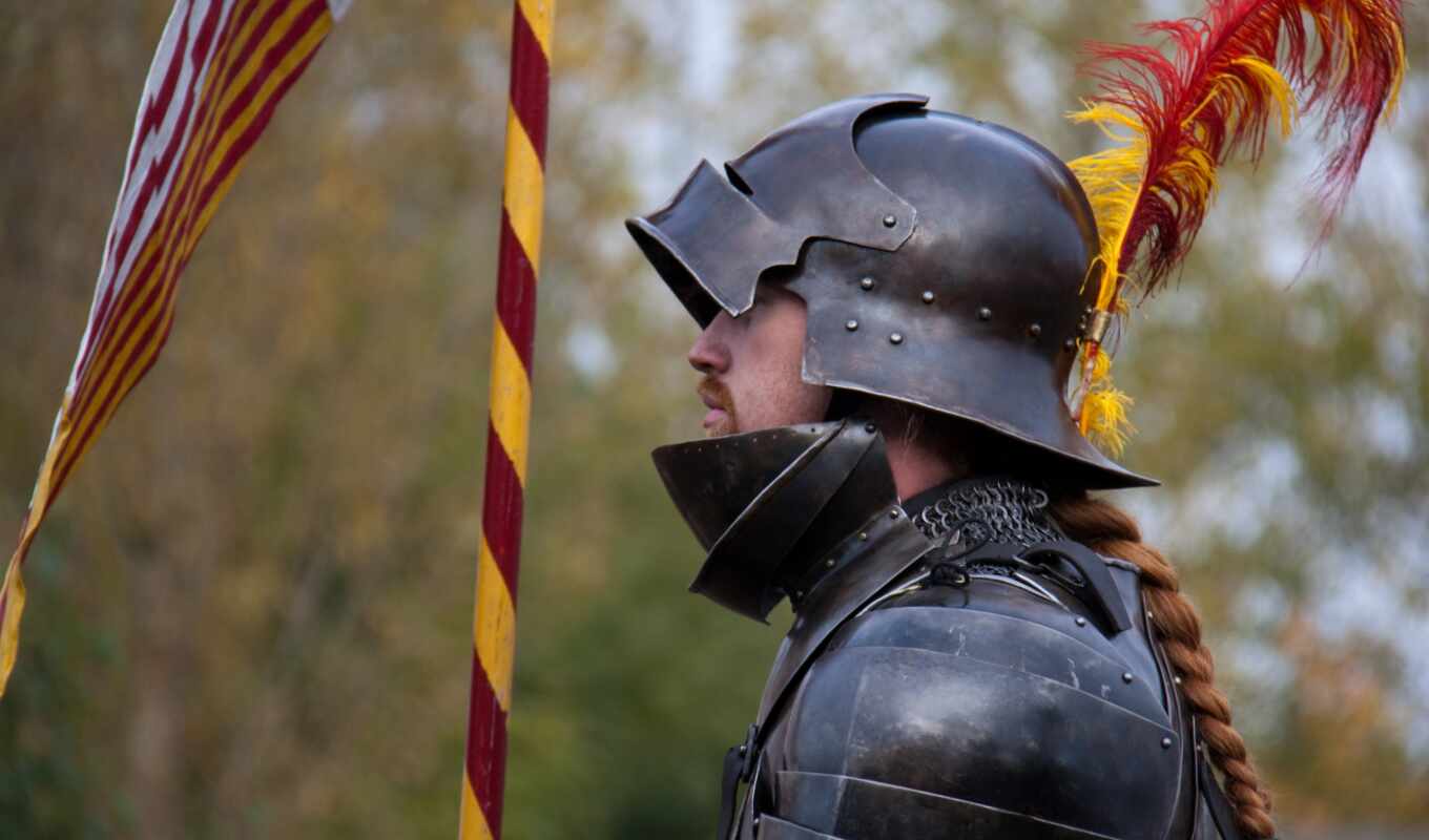 desktop, metal, armor, knight, helmet, feathers