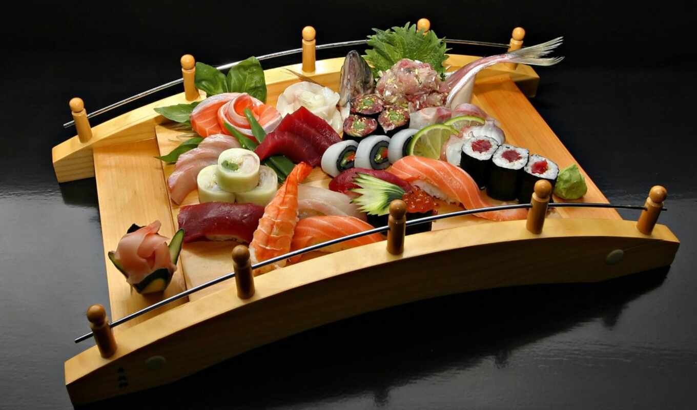 japanese, kitchen, fish, дары, булка, dry, meal, лосось, барин