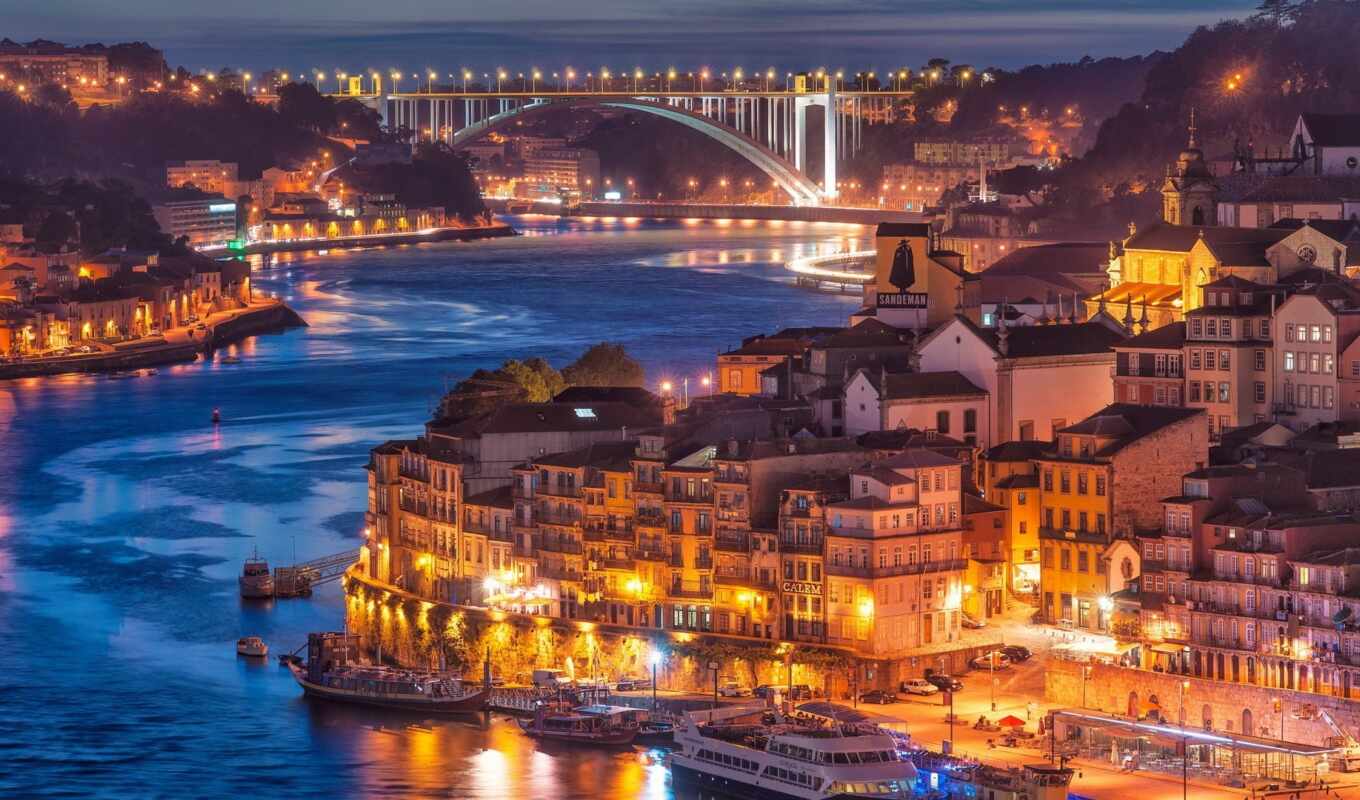 view, facebook, city, Bridge, building, river, a boat, portugal, Brazil, pianist, rigutto