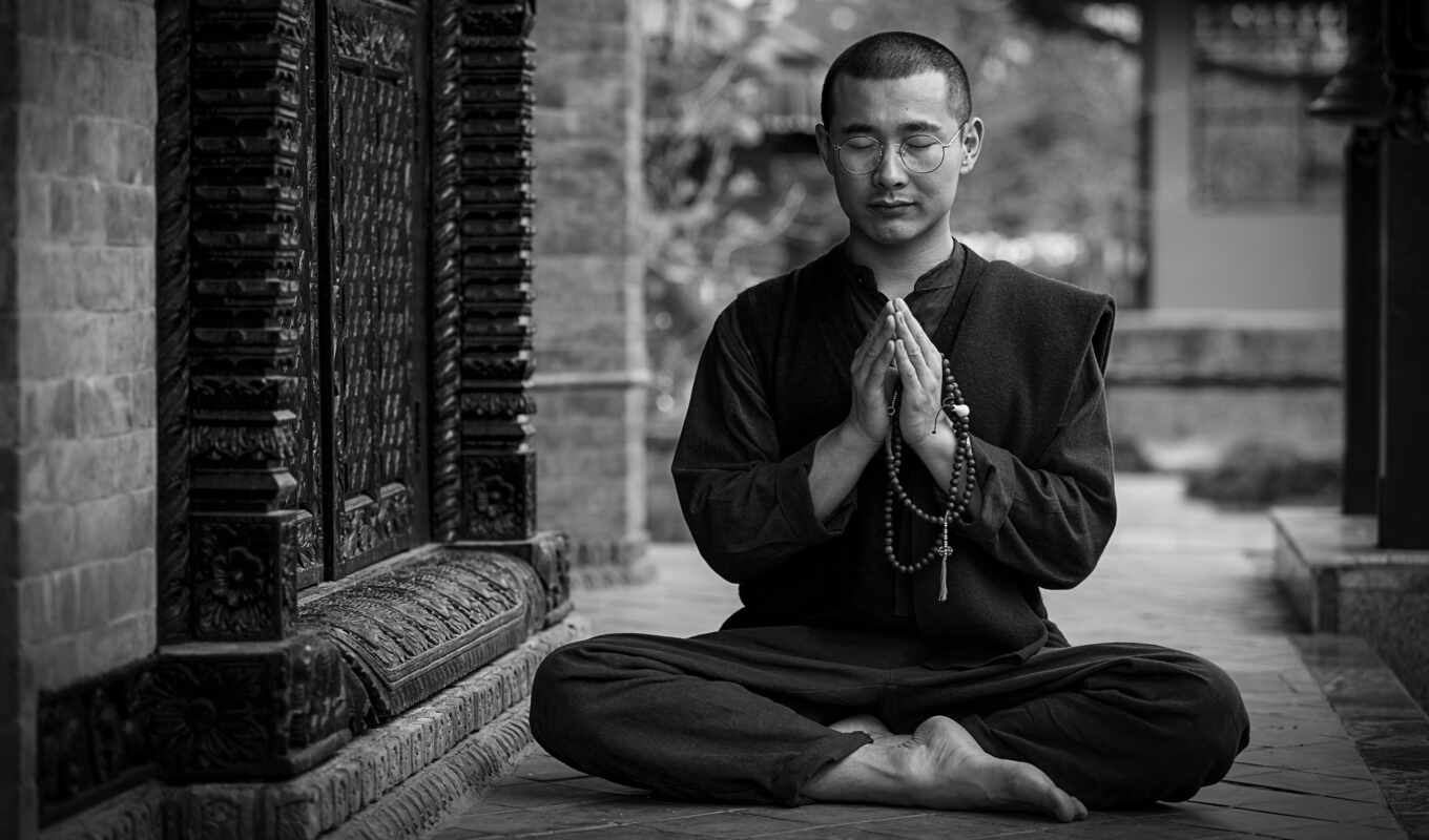 monk, ан, buddhist, медитация, буддизм, practice, духовный, meditirovat