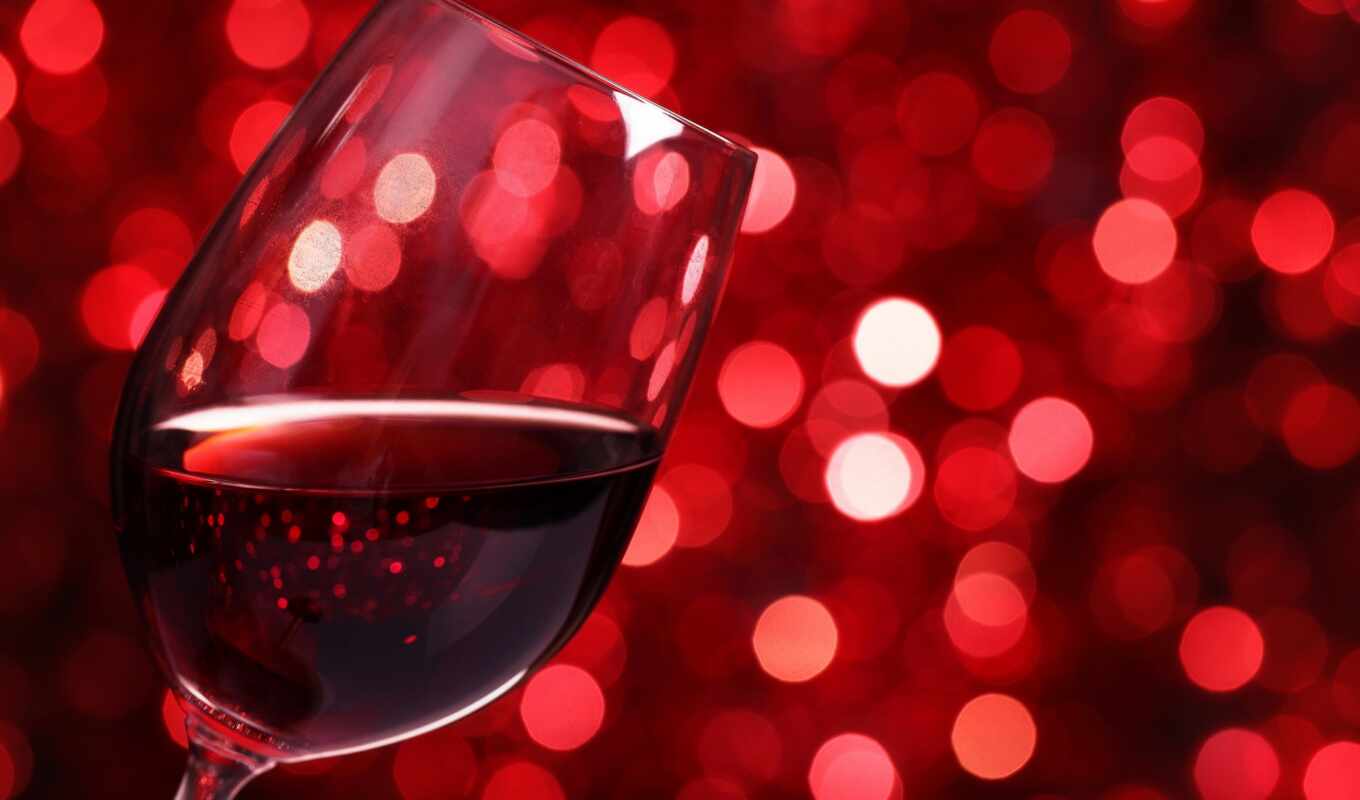 glass, wine, red