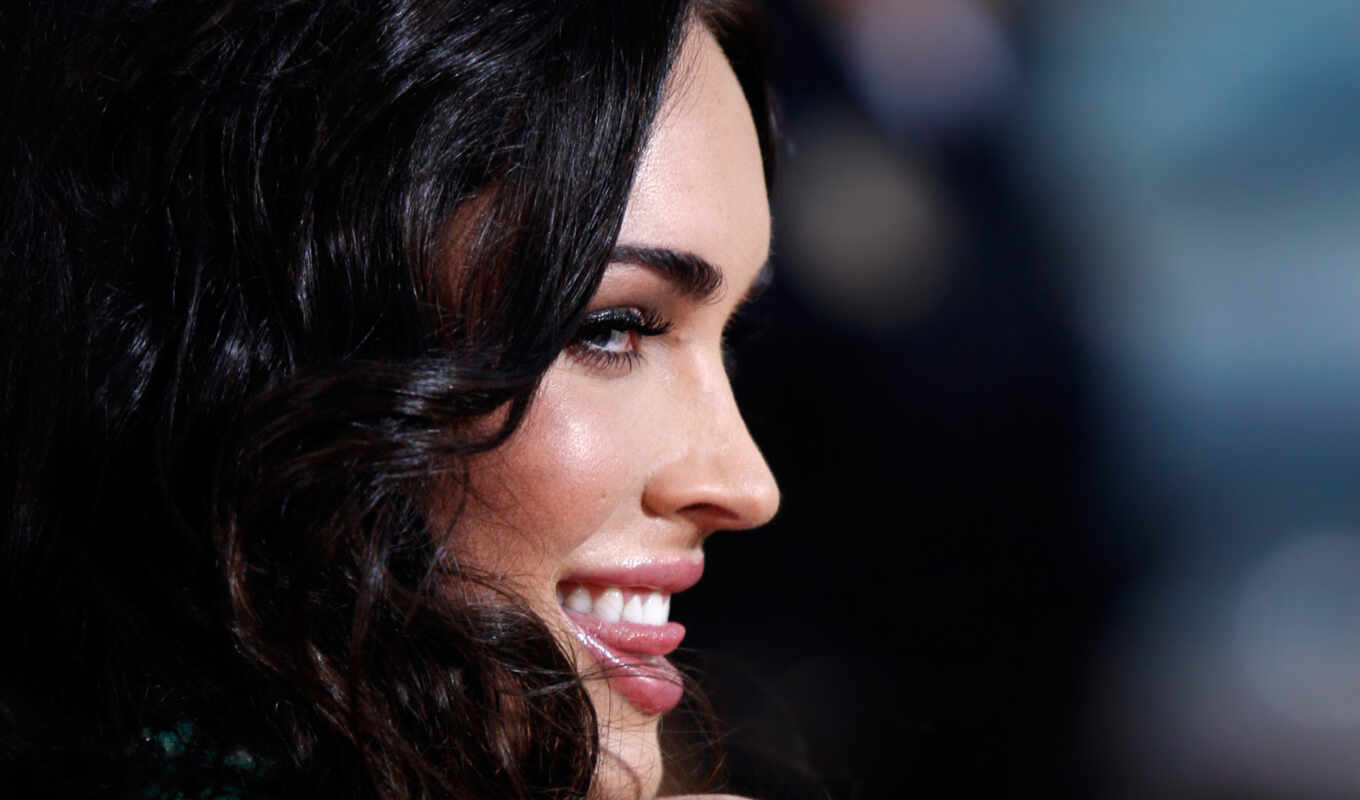 eyes, smile, Megan, fox, curl