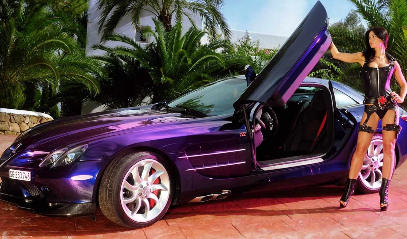 девушка, purple, car, krot