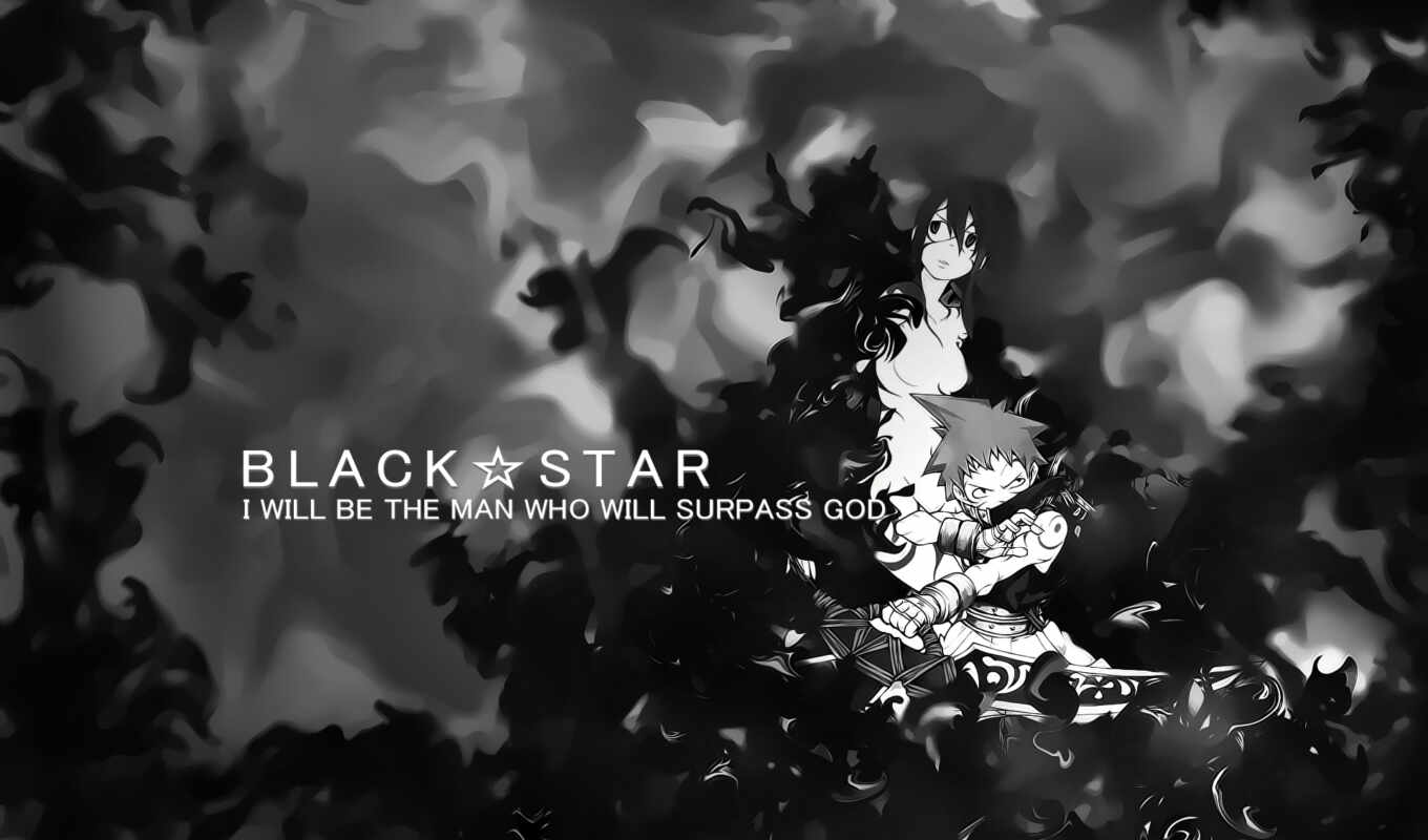 soul, eater, with, star, black, tsubaki, 