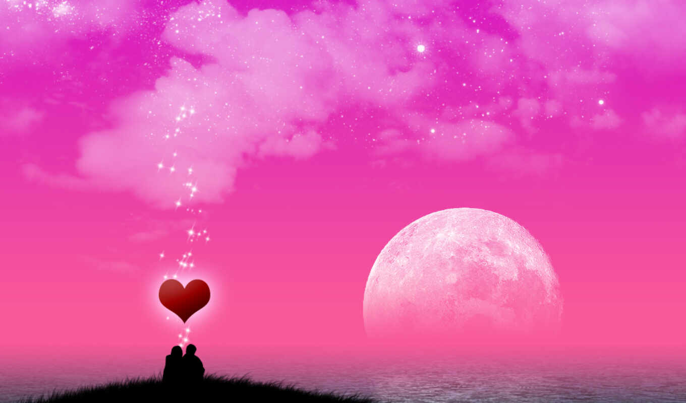 sky, more, love, with, night, moon, ago, years