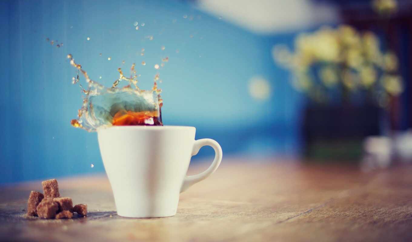 cup, чая, coffee, хороший, чайная, утро, красивый, картинка, hot