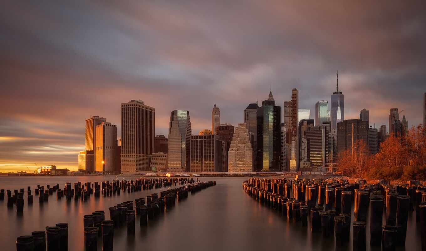 central, new, city, Bridge, pier, brooklyn, park, manhattan, york, skyscraper