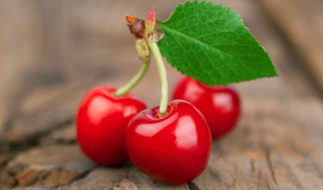 red, cherry, плод