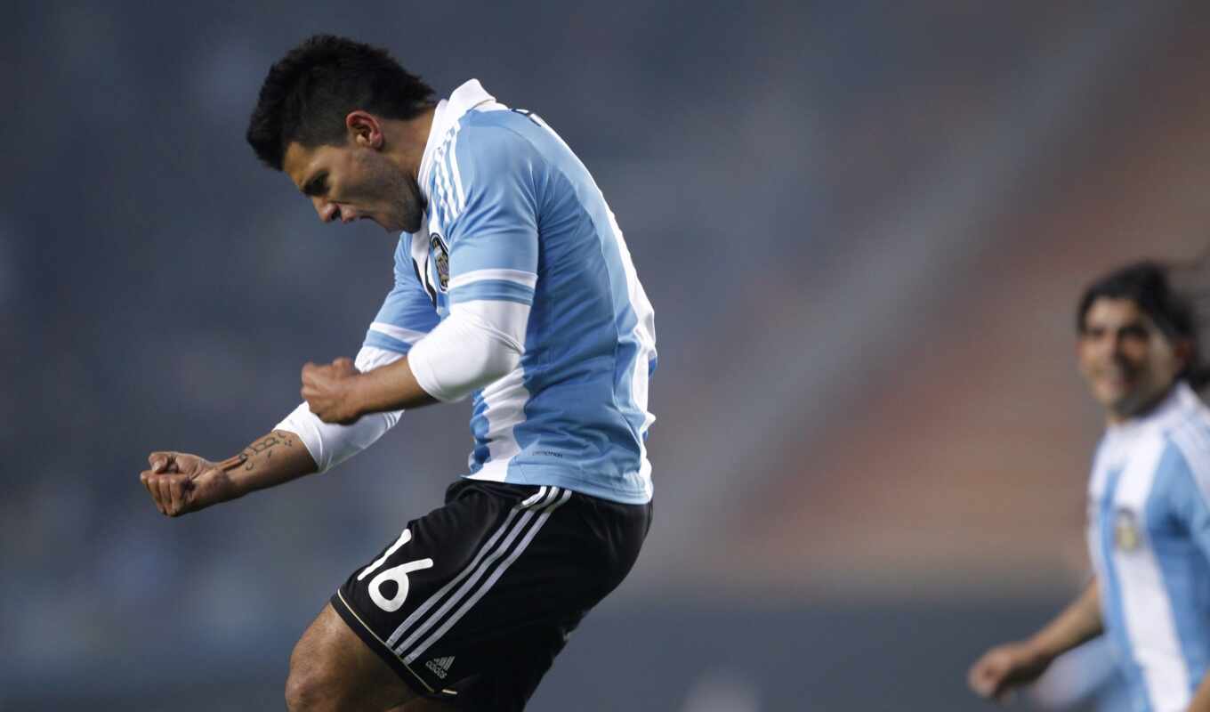 picture, football, argentina, aguero, only, copa, America